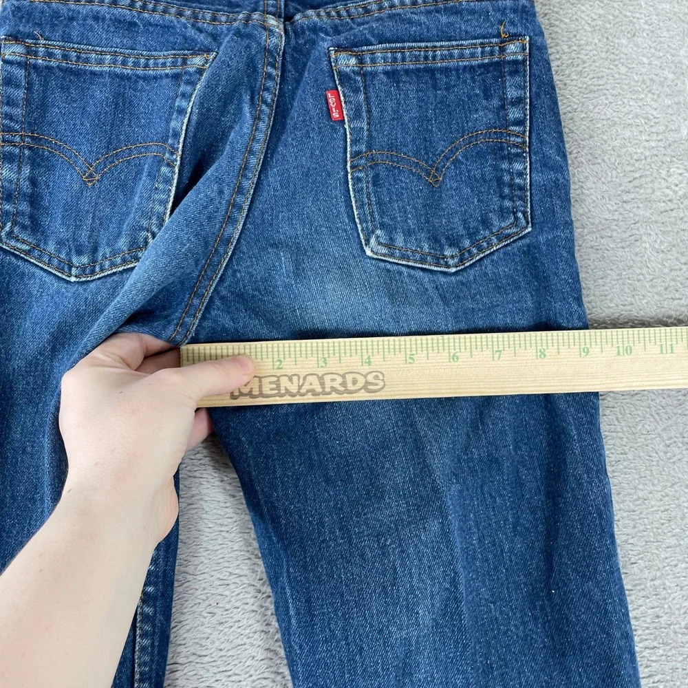 Vintage Levis 720 Student Jeans Mens 26x32 (24x31) Blue Denim Straight Leg USA